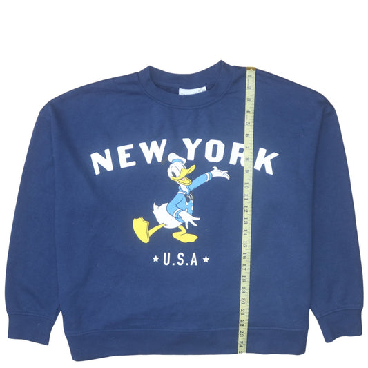 Womens UK Size XL Disney Blue Pullover Sweatshirt