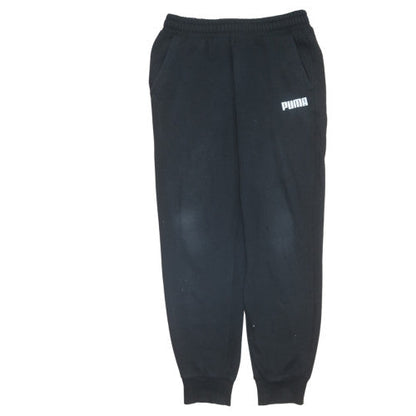 Puma Mens Black Jogger Sweatpants Size M Fleece Casual Activewear