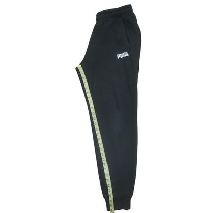 Puma Mens Black Jogger Sweatpants Size M Fleece Casual Activewear