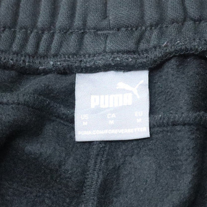 Puma Mens Black Jogger Sweatpants Size M Fleece Casual Activewear