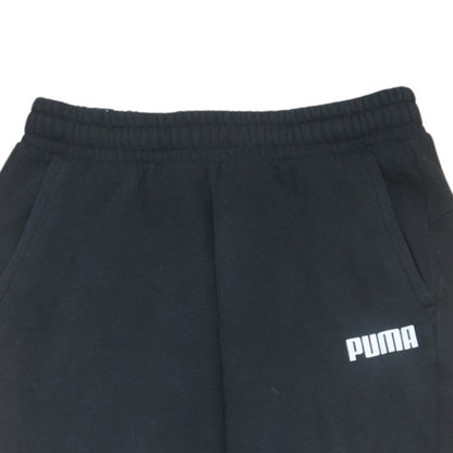 Puma Mens Black Jogger Sweatpants Size M Fleece Casual Activewear