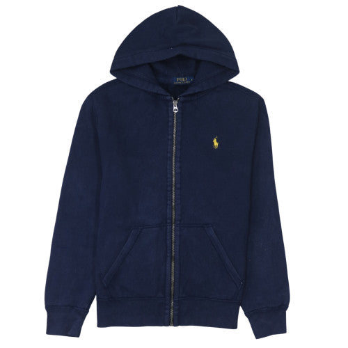 Mens UK Size S Ralph Lauren Blue Full Zip Hoodie
