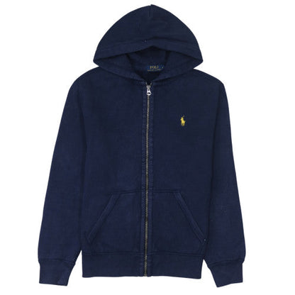 Mens UK Size S Ralph Lauren Blue Full Zip Hoodie