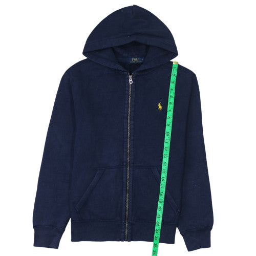 Mens UK Size S Ralph Lauren Blue Full Zip Hoodie
