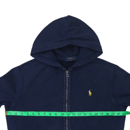 Mens UK Size S Ralph Lauren Blue Full Zip Hoodie