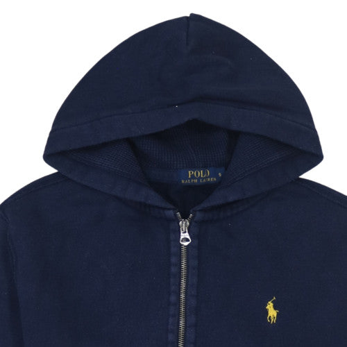 Mens UK Size S Ralph Lauren Blue Full Zip Hoodie