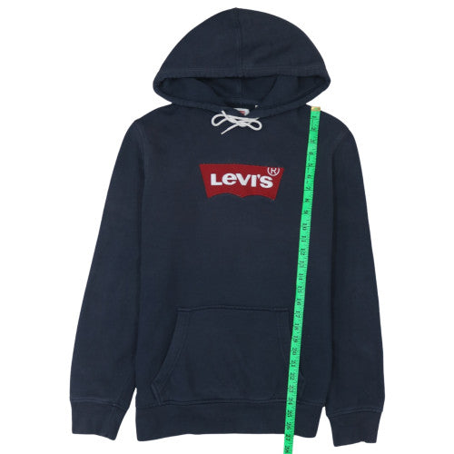 Mens UK Size M Levi's Blue Pullover Hoodie