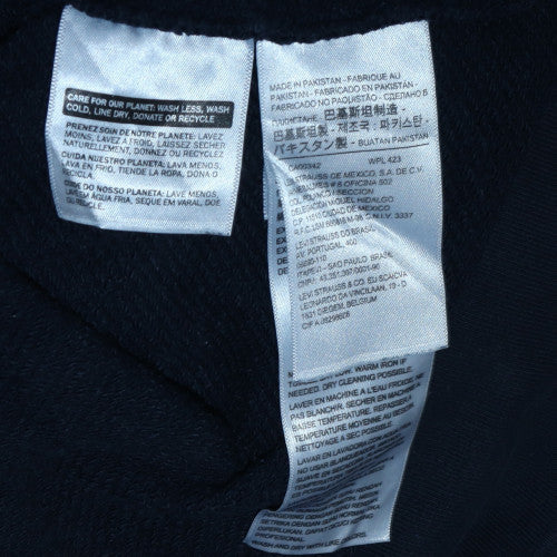 Mens UK Size M Levi's Blue Pullover Hoodie