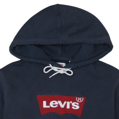 Mens UK Size M Levi's Blue Pullover Hoodie