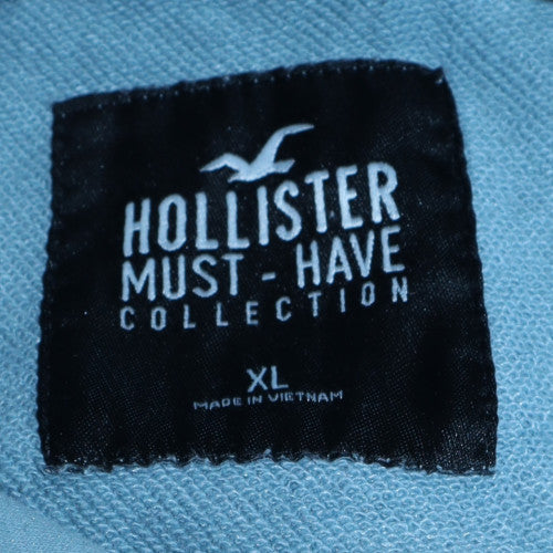 Mens UK Size XL Hollister Blue Pullover Hoodie