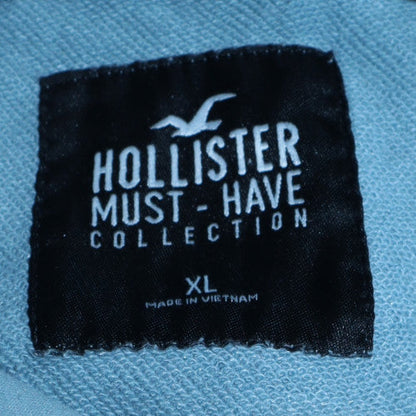 Mens UK Size XL Hollister Blue Pullover Hoodie