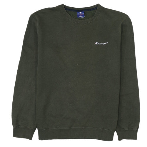 Mens UK Size L Champion Green Pullover Sweatshirt