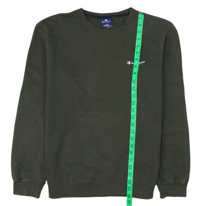 Mens UK Size L Champion Green Pullover Sweatshirt
