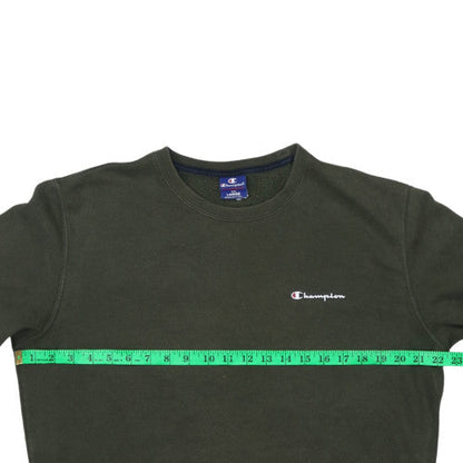 Mens UK Size L Champion Green Pullover Sweatshirt