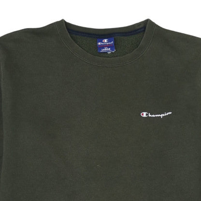 Mens UK Size L Champion Green Pullover Sweatshirt
