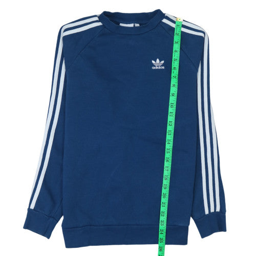 Mens UK Size XS Adidas Blue Pullover Sweatshirt