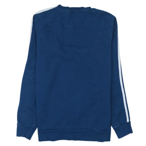 Mens UK Size XS Adidas Blue Pullover Sweatshirt