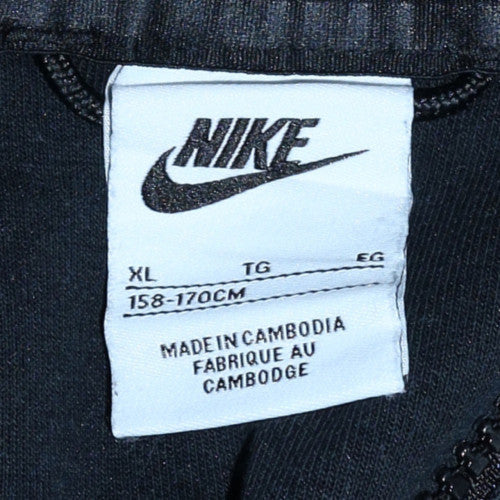 Teens UK Size XL Nike Black Full Zip Hoodie