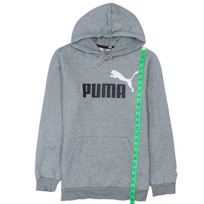 Mens UK Size M Puma Grey Pullover Hoodie
