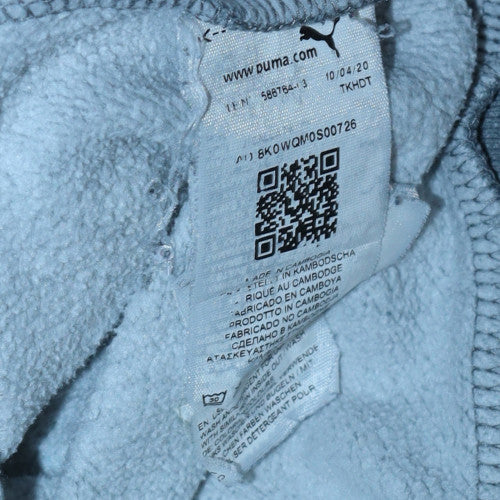 Mens UK Size M Puma Grey Pullover Hoodie