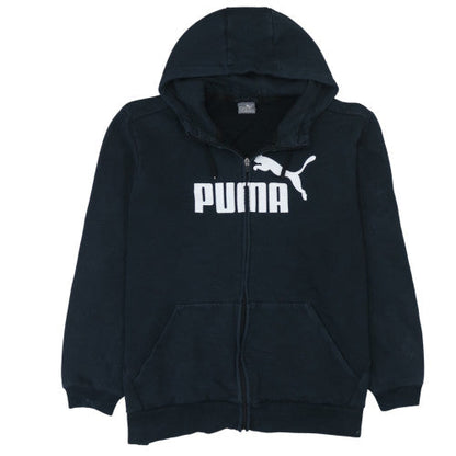 Mens UK Size XL Puma Black Full Zip Hoodie