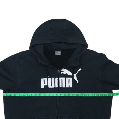 Mens UK Size XL Puma Black Full Zip Hoodie