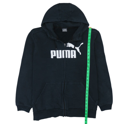 Mens UK Size XL Puma Black Full Zip Hoodie
