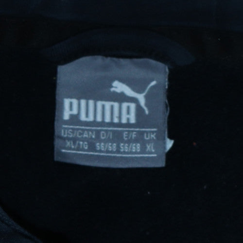 Mens UK Size XL Puma Black Full Zip Hoodie