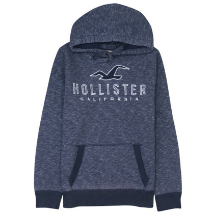 Mens UK Size M Hollister Blue Pullover Hoodie
