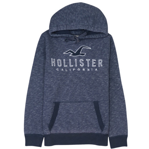 Mens UK Size M Hollister Blue Pullover Hoodie