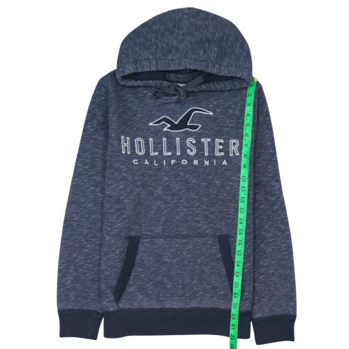 Mens UK Size M Hollister Blue Pullover Hoodie