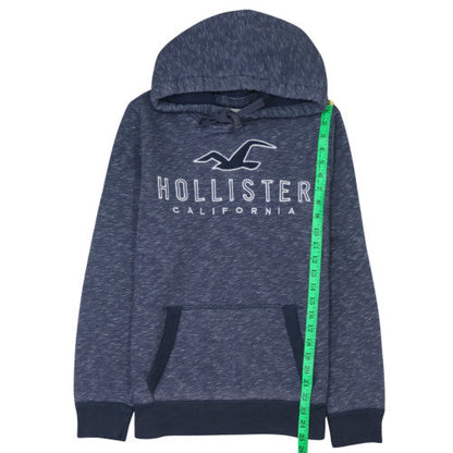 Mens UK Size M Hollister Blue Pullover Hoodie