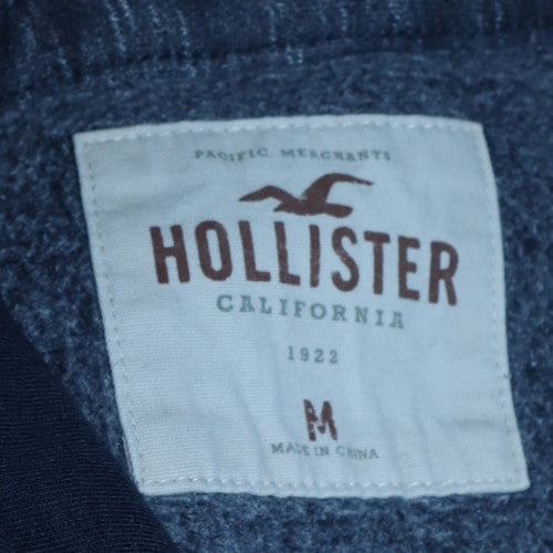 Mens UK Size M Hollister Blue Pullover Hoodie