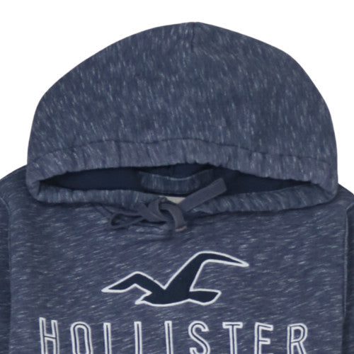 Mens UK Size M Hollister Blue Pullover Hoodie