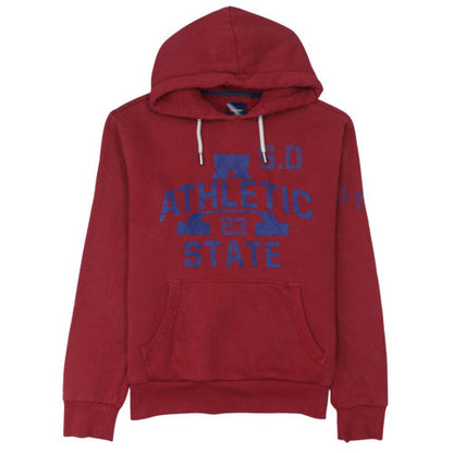 Mens UK Size M Superdry Red Pullover Hoodie