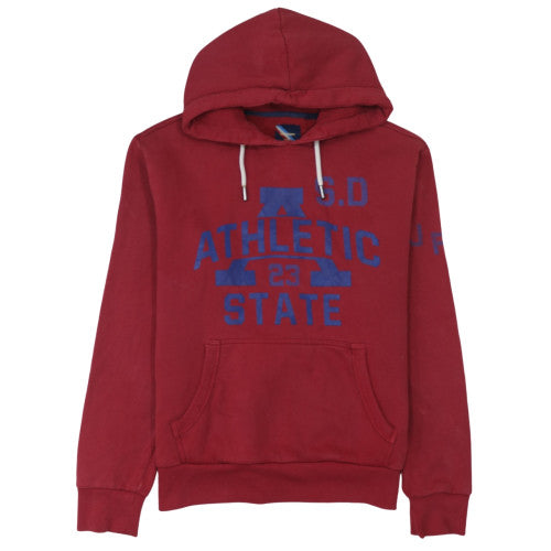 Mens UK Size M Superdry Red Pullover Hoodie