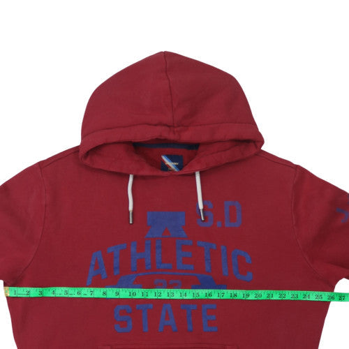 Mens UK Size M Superdry Red Pullover Hoodie