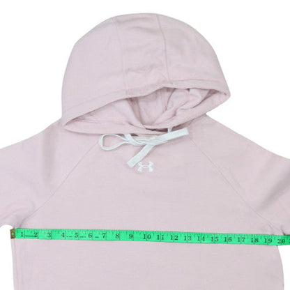 Womens UK Size S Under Armour Pink Pullover Hoodie