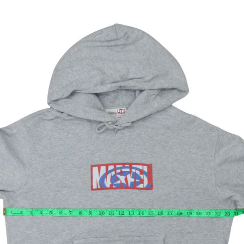Mens UK Size S Uniqlo Grey Pullover Hoodie