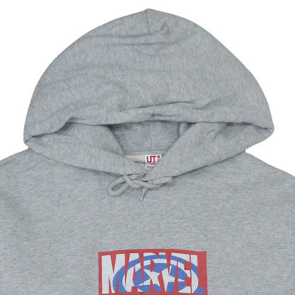 Mens UK Size S Uniqlo Grey Pullover Hoodie