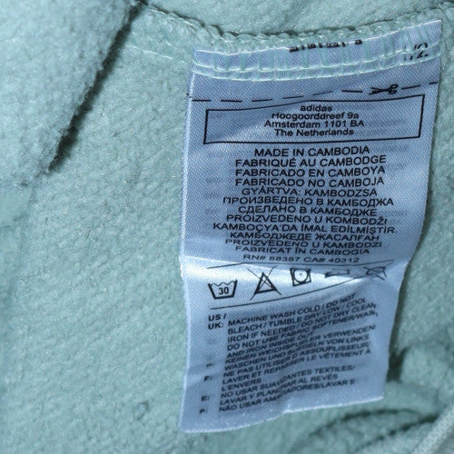 Mens UK Size S adidas Green Pullover Hoodie