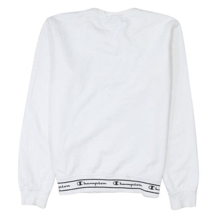 Mens UK Size M Champion White Pullover Sweatshirt