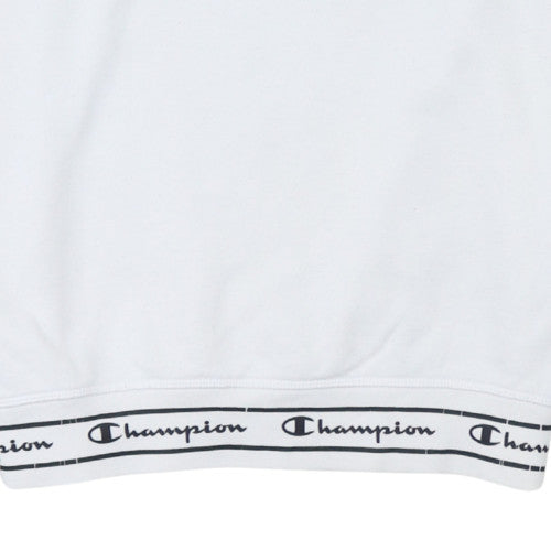 Mens UK Size M Champion White Pullover Sweatshirt