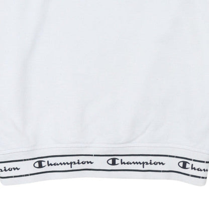 Mens UK Size M Champion White Pullover Sweatshirt
