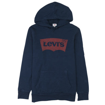 Mens UK Size L Levi's Blue Pullover Hoodie
