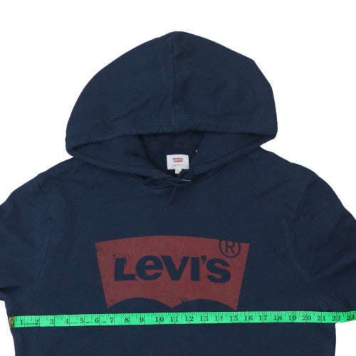 Mens UK Size L Levi's Blue Pullover Hoodie