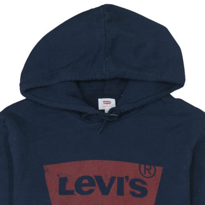 Mens UK Size L Levi's Blue Pullover Hoodie