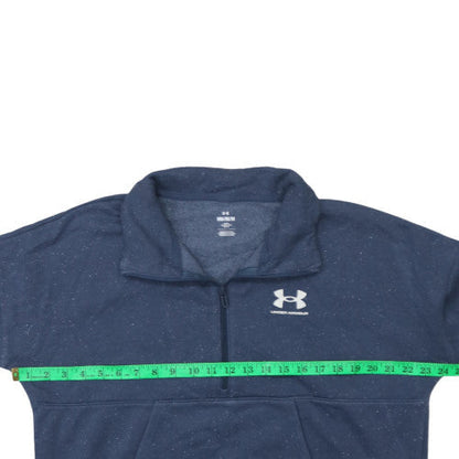 Mens UK Size M Under Armour Blue Pullover Sweatshirt