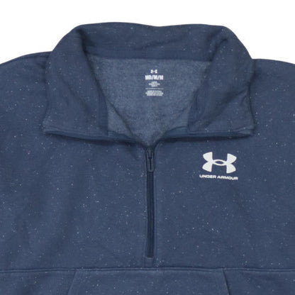 Mens UK Size M Under Armour Blue Pullover Sweatshirt