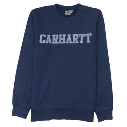 Mens UK Size S Carhartt Blue Pullover Sweatshirt